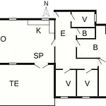 4 Star Holiday Home In Ringkobing Hébergement de vacances