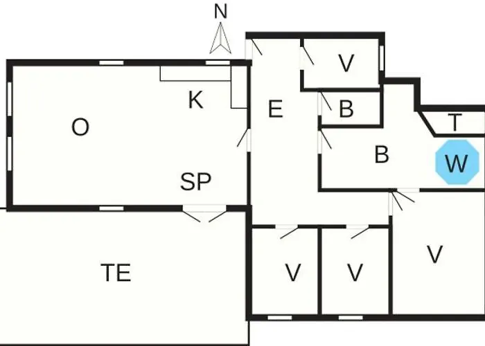 8 Person In Ringkobing-by Traum بيت للعطل